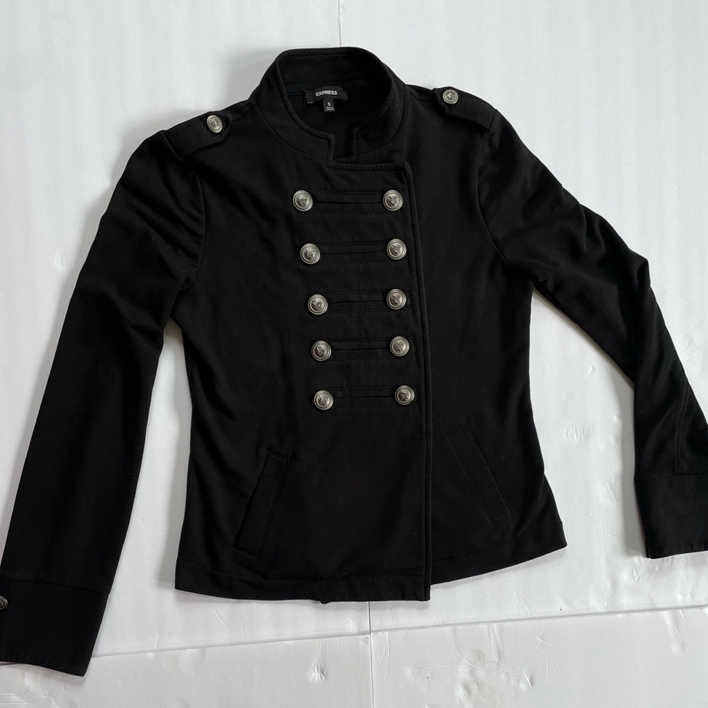 Express Women’s Black Military-Style Jacket